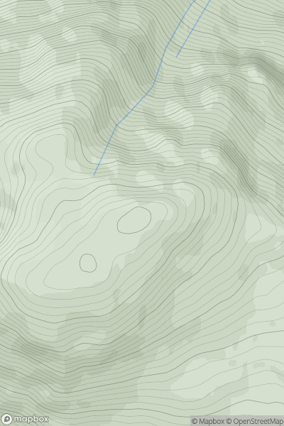 Thumbnail image for An Stac [Mallaig to Fort William] showing contour plot for surrounding peak